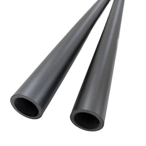 10pcs Black Hollow Fiberglass Rod, Glass Fiber Tube 500mm Long, Fiberglass Round Tube Heat Shield Tubing(3X1.5X500MM)
