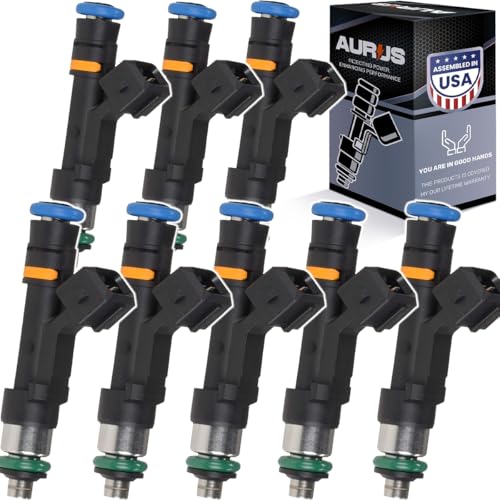 x8 OEM AURUS Fuel injector 0280158044 4L3E-C5A Compatible with 2003 2004 2005 Ford F-350 F-250 Super Duty F-150 E-150 E-250 E-350 Excursion 5.4L V8 Cylinder F350 F250 F150 E150 E250 E350 Club Wagon