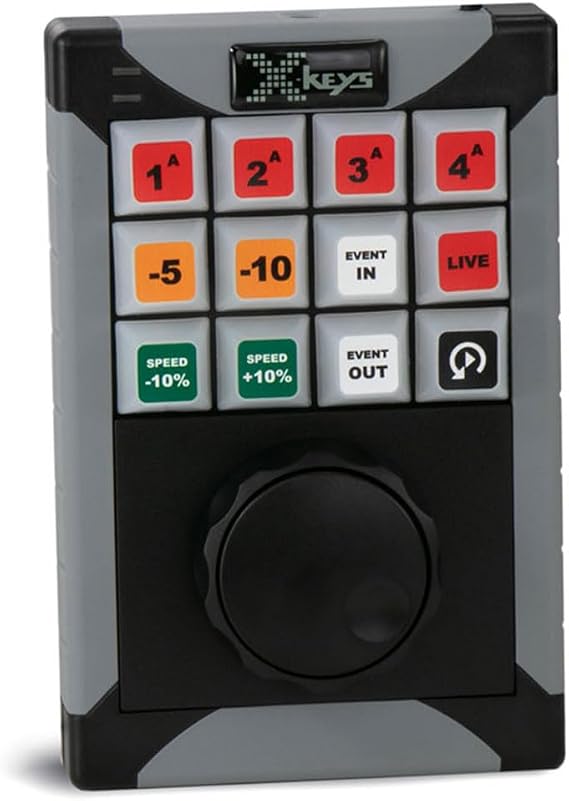 X-keys XK-12 Jog & Shuttle Mini Replay Controller