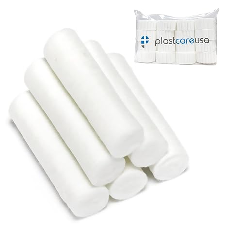 800 Count Dental Gauze Rolls - Dental Cotton Rolls for Mouth - Nose Bleed Plugs for Kids or Adults - Highly Absorbent Nose Bleed Stopper & Mouth Gauze - Non Sterile 1.5 Inch Rolled Cotton Pads
