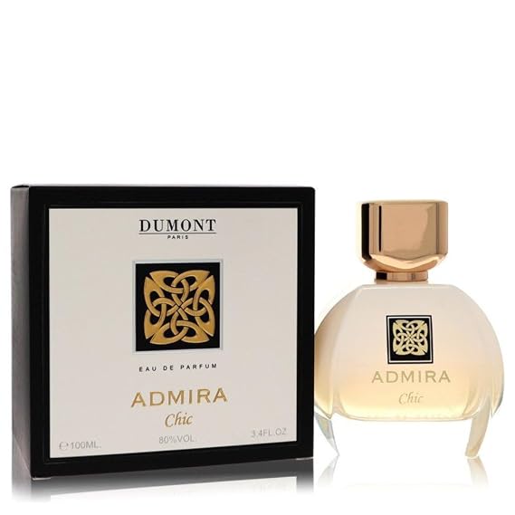 Dumont Admira Chic - Eau De Parfum - 3.4oz - Unisex Perfume Body Spray for Men & Women - Floral, Fruity & Romantic Fragrance - Long Lasting Cologne Mist & Body Spray - for Him & Her