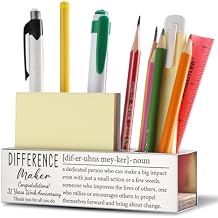 THRXOBN 31th Work Anniversary Appreciation Gifts for Coworker, 31 Years Work Anniversary Congratulations Gift for for Women, Stainless Steel Pen Holder With Work Anniversary Quotes, WBA31