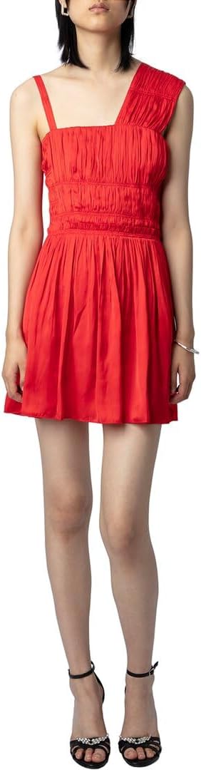 Zadig & Voltaire Womens Roselie Satin Dress, S Multi-Colored