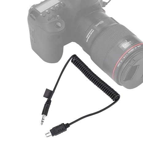 Mugast MC-DC2 Shutter Cable,0.5m Camera Remote Shutter Release Connecting Cord Cable for 7100,D7200,D7000,D5100,D5000,D3200,D3100,D90,D750,D610,D600,D7100,D7000,D5300,D5200,D5100(3.5mm-N3)