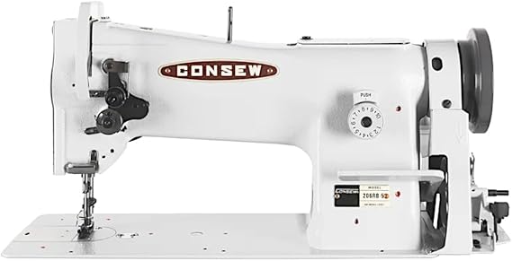 CONSEW 206RB-5 Sewing Machine Head, Red, Metal