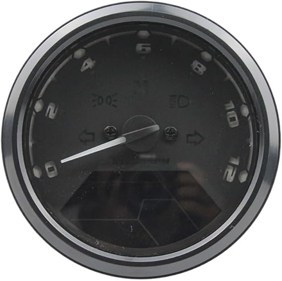 Gauge Odometer Tachometer Motorcycle Tachometer Digital Indicator, Tachometer, Odometer, Fuel Gauge, Multifunctional Night for Vision dial Tachometer
