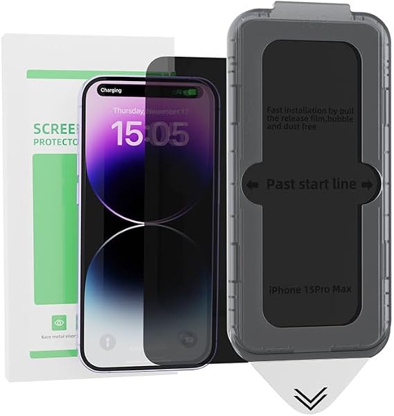 MedEX Privacy Anti- Scratch Unbreakable Tempered Glass Screen Protector for Samsung S24 Plus, Automatic Alignment, Dust Proof, Anti-spy