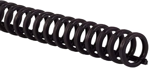 GBC Binding Spines / Spirals / Coils, 1/2" Diameter, 40 Sheet Capacity, ProClick, Black, 100 Pack (2514703)