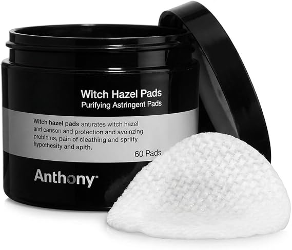 Anthony Witch Hazel Pads Pore Cleaner, 60 Count