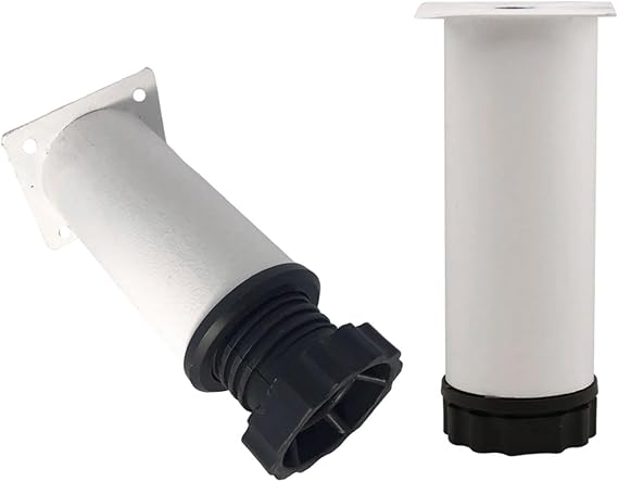 Metal Ayarlanabilir 10 cm Beyaz Destek Ayağı Mobilya Kanepe Baza Koltuk Dolap Sehpa TV Ünitesi Ayağı