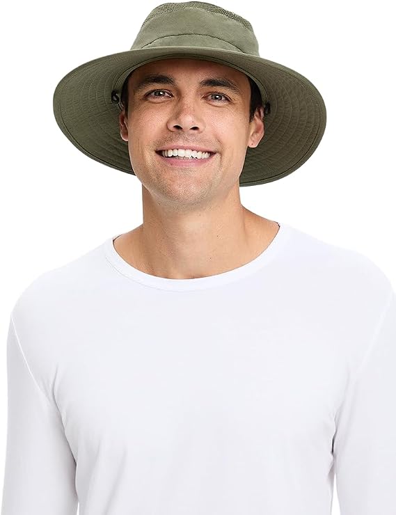 Solbari Everyday Broad Brim Sun Hat with Pocket UPF50+ Uv Protection, Sun Protective Hat | Lightweight, breathable broad brim hat with moisture-wicking sweatband and internal pocket for everyday wear and travel