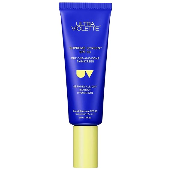 Ultra Violette Supreme Screen SPF 50 Skinscreen Facial Sunscreen Moisturizer and Primer, 1.76 oz