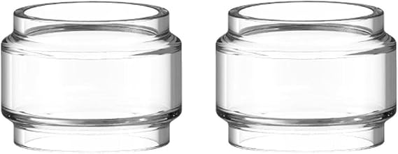 TVDC Freemax Fireluke 4 Tank, Bottom Adjustable Airflow, Improves the Flavours And Heating Speed, Super Easy and Convenient, 2ml Cartridge No Nicotine, (Pack of 2, Replacement Bubble Glass)