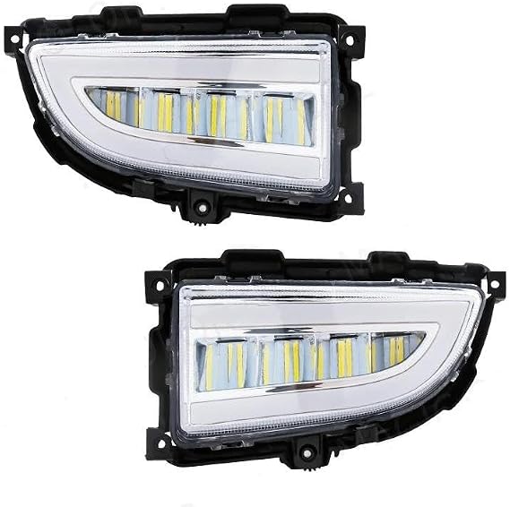 Fog Light LED DRL Headlight for Mitsubishi for Lancer 2004-2006 Daytime Running Light White Yellow Turn Signal Front Bumper Fog Lamp 12V LED Front Fog Lights