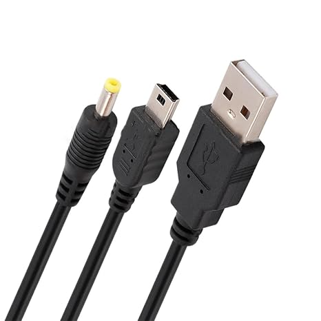 Charger Cable USB Power Cord & Data Cable for PSP 1000 2000 3000