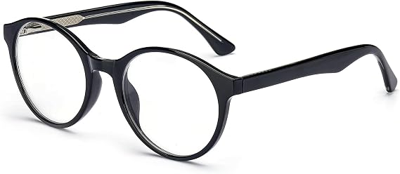 ANRRI Retro Round Blue Light Blocking Computer Glasses