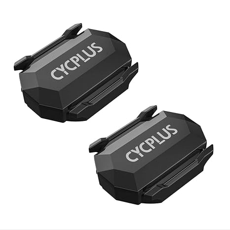 CYCPLUS Cadence Sensor Speed Sensor Compatible with ANT& Bluetooth 4.0 Black 2PC