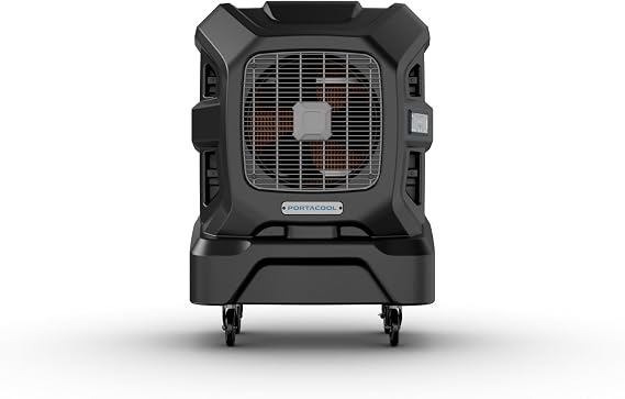 Portacool APEX 1200 Wi-Fi Enabled Portable Evaporative Cooler - 1200 sqft | Up to 40-foot Reach, High Velocity, Programable, 40 Gallon Reservoir, Variable Speed (PACA12001A1)