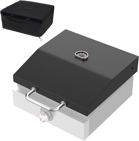 Griddle Lid and Grill Cover for Blackstone 17 Inch 1832 Adventure Ready Griddle, Griddle Hood for 17 Inch Blackstone 1832 Replacement Parts, 17 in Griddle Hood with Cover for Blackstones