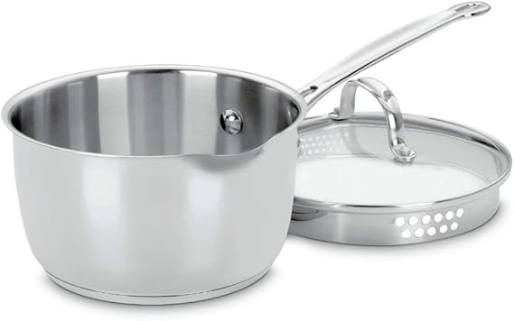 Cuisinart 719 18 P Chef's Classic Stainless Steel 2 Quart Saucepan with Cover