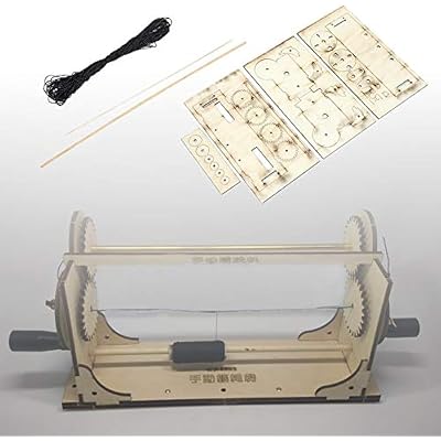 DIY Hobby Wooden Standing Rigging Model Ship Tools Ropewalk Scale Rope Making Kit