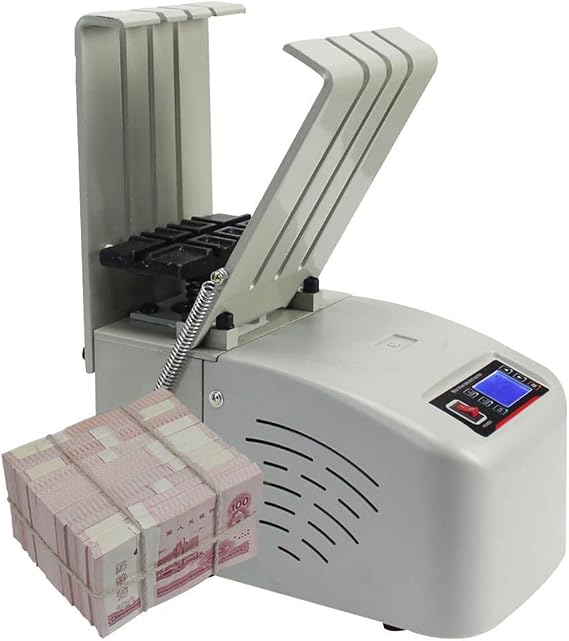 Money Binder Bill Bundling Strapping Machine Paper Currency Bundle Equipment Banknote Binding Machine Currency Tie Binding Machine Quick Banknote Management Machine
