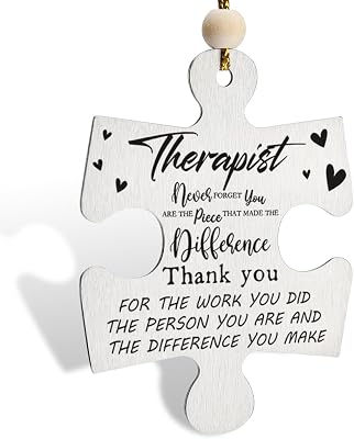 Thank You Gifts for Therapist, Motivation Gifts for Therapist, Promotion Gifts for Therapist, Retro Stainless Steel Ornament With Inspirational Quotes,3x3 Inches,HPZZ4