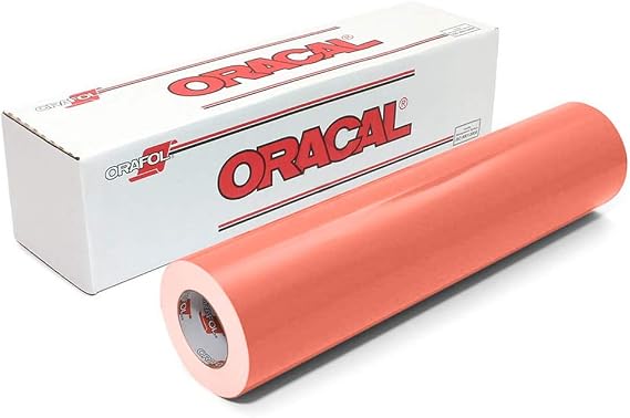 Oracal 651 Glossy Permanent Vinyl 12 Inch x 6 Feet - Coral, Model Number: 651-12006-341-CORAL
