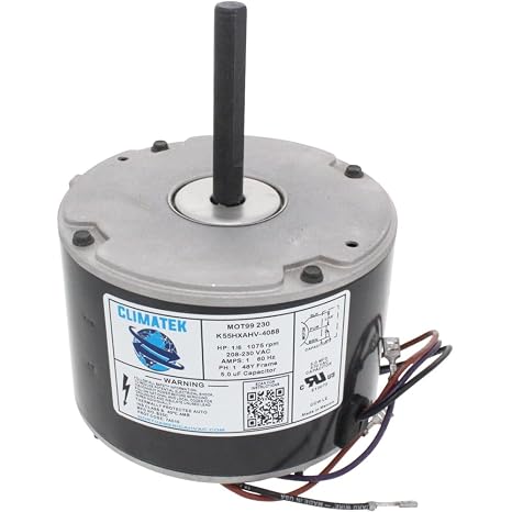 ClimaTek アップグレード 1/6 HP コンデンサーファンモーター Goodman B13400251Sを直接交換