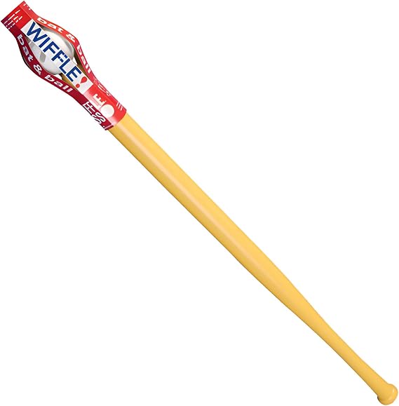 Wiffle Baseball and Bat Set - Includes (1) Yellow Bat & (1) Perforated Baseball American Made Since 1953 Safe Outdoor Fun for All Ages