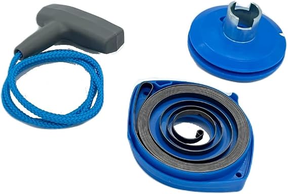 Starter Repair Kit Rope Pulley + Recoil Return Spring+ Wire Handle Replacement for Cut-Off K750 K760 K950 Replaces 506 25 81-02
