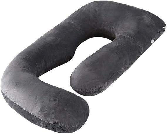 SNUGGY BABY J-Shaped Maternity Pillow (60") Full-Body Pregnancy Pillow , Back, Belly & Hip Support, Comfortable Sleep for Expecting Moms