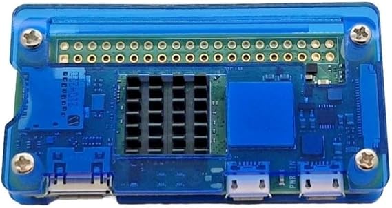 Acrylic Case for Raspberry Pi Zero & Zero 2 W/WH | Heatsink & Strong Durable Casing | Blue