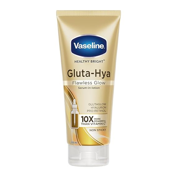 Vaseline Gluta-Hya Serum-In-Lotion, Lightweight Moisturizing Body Lotion, 200 ml / 6.7 fl oz