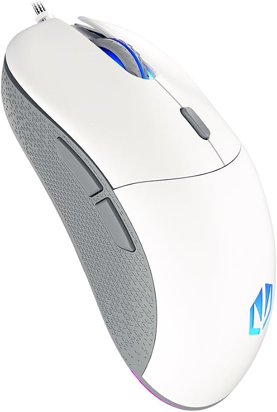 ENDORFY GEM Onyx White, Lightweight Gaming Mouse (67 g), PixArt PMW3325 Sensor, 8000 DPI, Kailh GM 4.0 Switches, 6 Programmable Buttons, Mouse Feet Made of PTFE, EY6A012