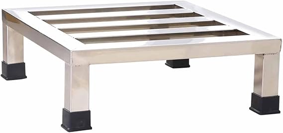 Heavy Duty Appliance Riser, Stainless Steel Floor Bracket Rectangular Shelf, Furniture Appliances Base Stand, Split Ground Pallet Rack Washer/Fridge(Size:35x35x10cm)