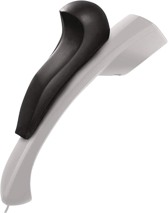 1InTheOffice Phone Shoulder Rest for Office Desk Telephones, Ergonomic Hands-Free Comfort, Non-Slip Design, Universal Fit, Black, 1 Pack