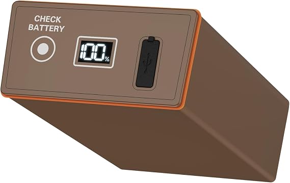 Rechargeable Battery Pack Compatible with Moultrie Edge Trail Cameras, Digital Display, USB-C 20WPD Fast Charging, Solar Panel Compatible Replacement Power Pack for Edge, Edge Pro, Edge 2, Edge 3