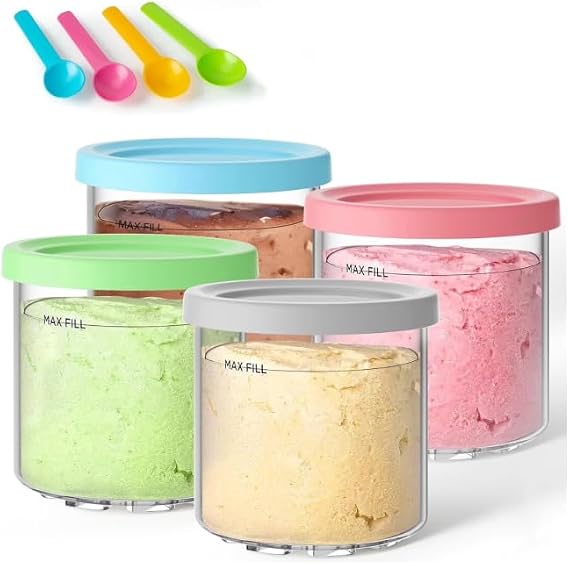 4-Pack Ice Cream Pint Container