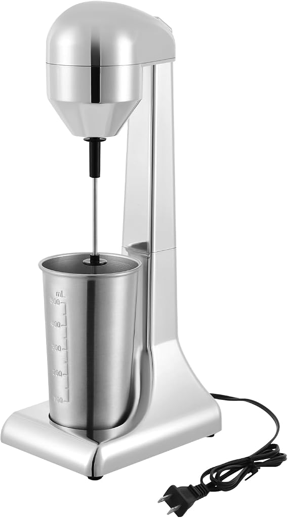Commercial Electric Milkshake Machine, Stainless Steel Home Commercial Beverage Blender, Cocktail Tea Beverage Blender, Smoothie Malt Milkshake Machine