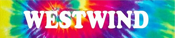 Westwind Groovy Cool Tie Dye Look 8" Wide Decal Bumper Sticker for use on Any Smooth Surface
