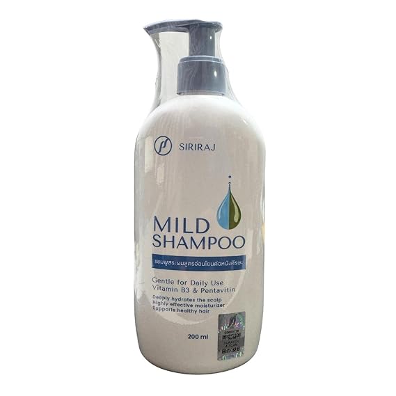 Siriraj Mild Shampoo Gentle for daily use 200 ml(7.05 Oz.)