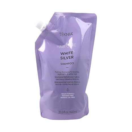 LAKME Teknia White Silver Shampoo, Toning Shampoo for Blondes and Bleached Hair