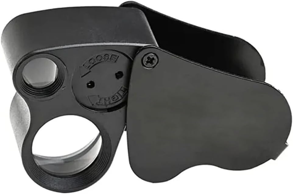 Spelt 30x 60x Dual Small Close Magnifier Led Illuminated Lup Magnifier