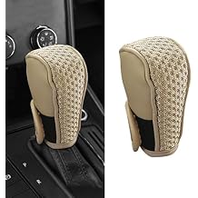 Car Gear Shifting Knob Cover, Anti-Slip Automotive Shift Knob Handle Stick Protector Cover, Comfortable Gear Shift Knob Cover, Interior Decor Accessories for Car SUV Truck (Black)