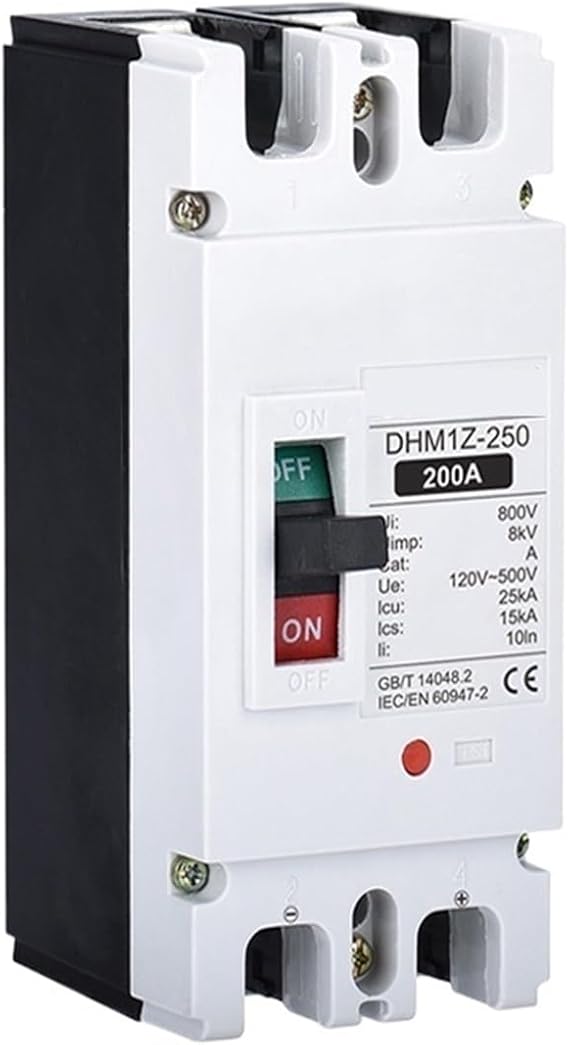 DC MCCB Molded Case Circuit Breaker 500V 1000V 100A 150A 200A 250A 400A 630A Solar Disconnect Switch High Current Protector(3P DC750V,630A)