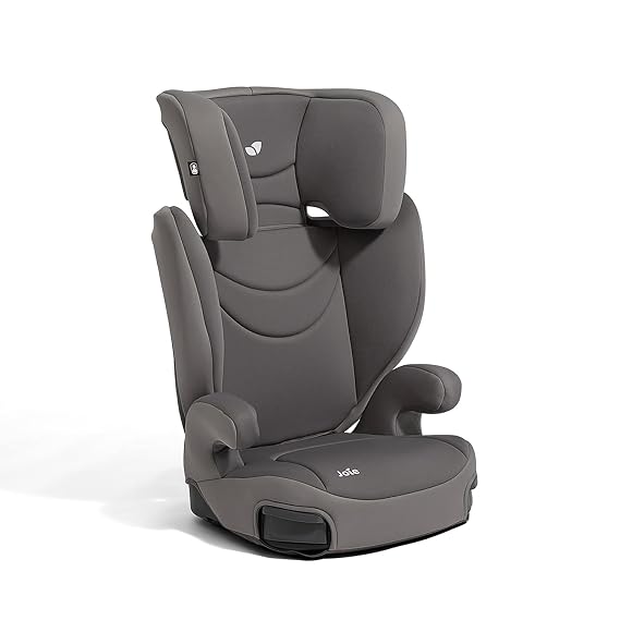Joie Basil Highback and Backless Booster Car Seat for Big Kids 4 to 12 Years Old, Lightweight 2-in-1 Design (Thunder)