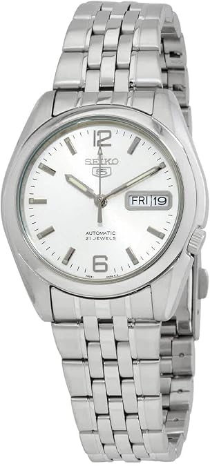 SEIKO Series 5 Automatic White Dial Men's Watch SNK385K1