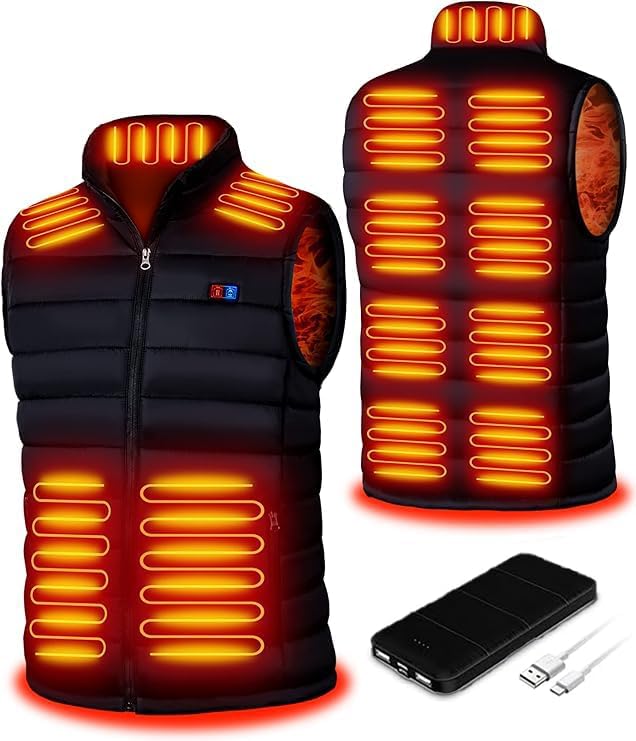 Unilove Heated Hunting Vest with Battery Pack, Smart Electric Heating Vest for Hiking