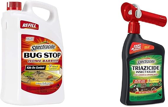 Spectracide 1.33 Gallon Bug Spray & 32 oz Insect Killer for Lawns Concentrate with QuickFlip Sprayer